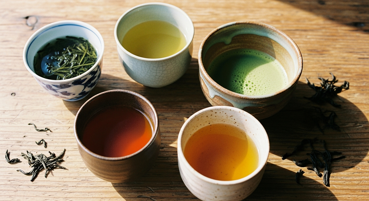 お茶の種類と違い — 緑茶・ほうじ茶・紅茶・烏龍茶を味わいから知る