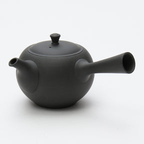 Round Kyusu with Side Handle (Matte Black)